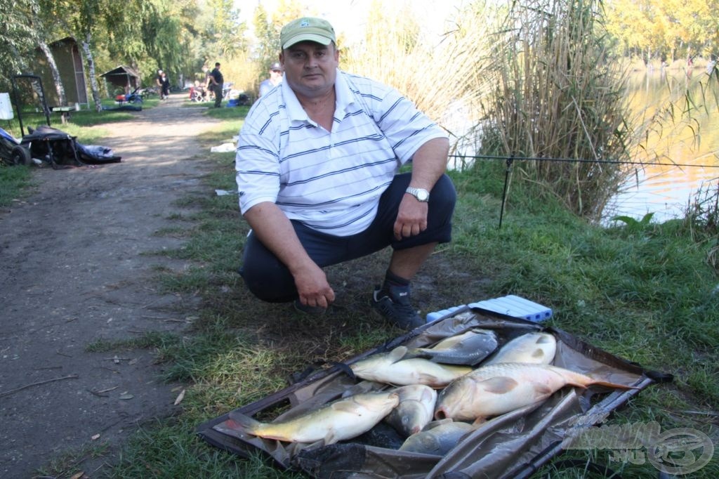 Bőven tíz kg felett van Kovács László zsákmánya