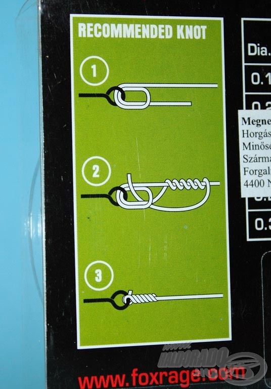 Nem kötekedésképp, de a monofil zsinórok fontos kritériuma a jó csomótűrő képesség