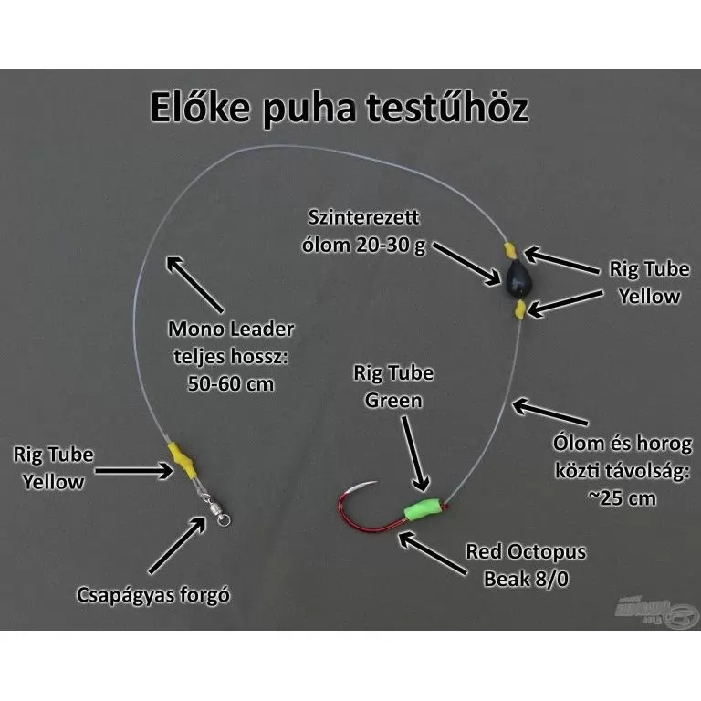 BLACK CAT Rig Tube yellow 1 m 4 mm / 3