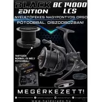 BLACK EDITION BC 14000 LCS nyeletőfékes nagypontyos orsó pótdobbal, díszdobozban