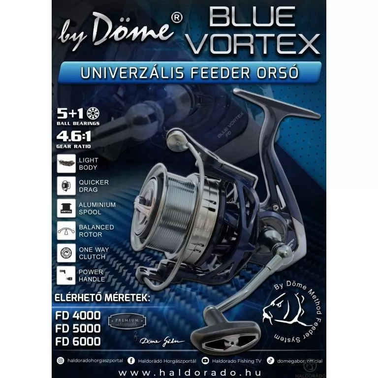 By Döme Blue Vortex FD 6000 univerzális feeder orsó / 1