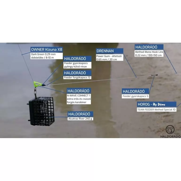 By Döme EXTREME 500 River Kaiwo Feeder 300EXH - brutál erős és rugalmas TOP folyóvízi feederbot / 29