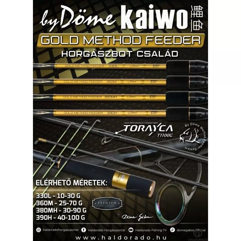 By Döme Kaiwo Gold Method Feeder 360M horgászbot / 1