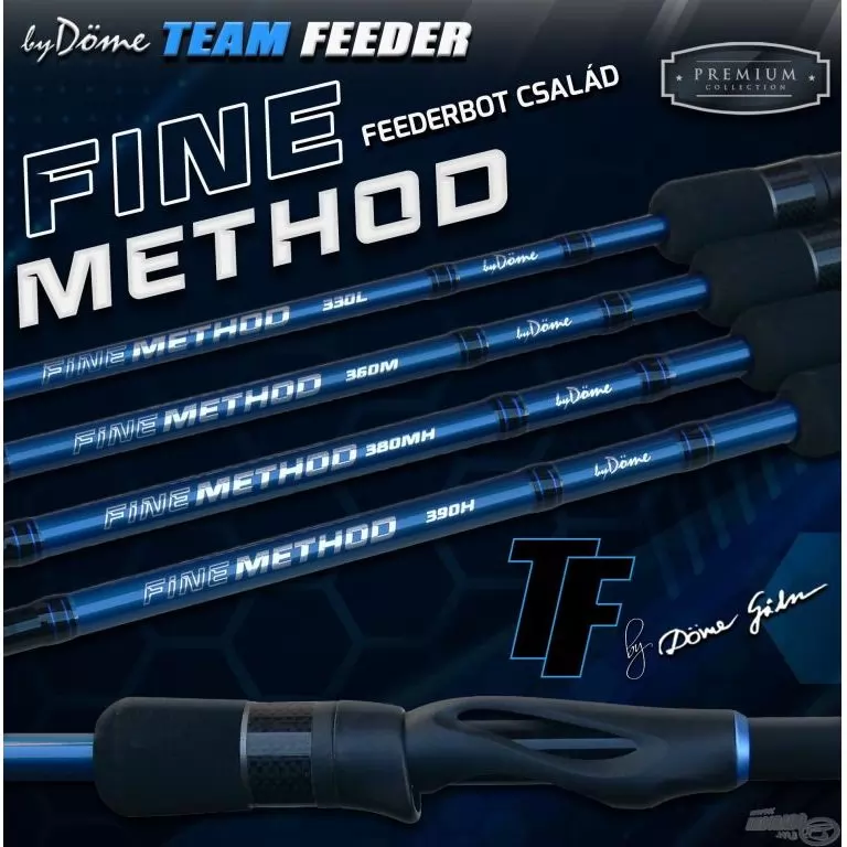 By Döme TEAM FEEDER Fine Method Feeder 380MH horgászbot + Dobókesztyű ujj / 1