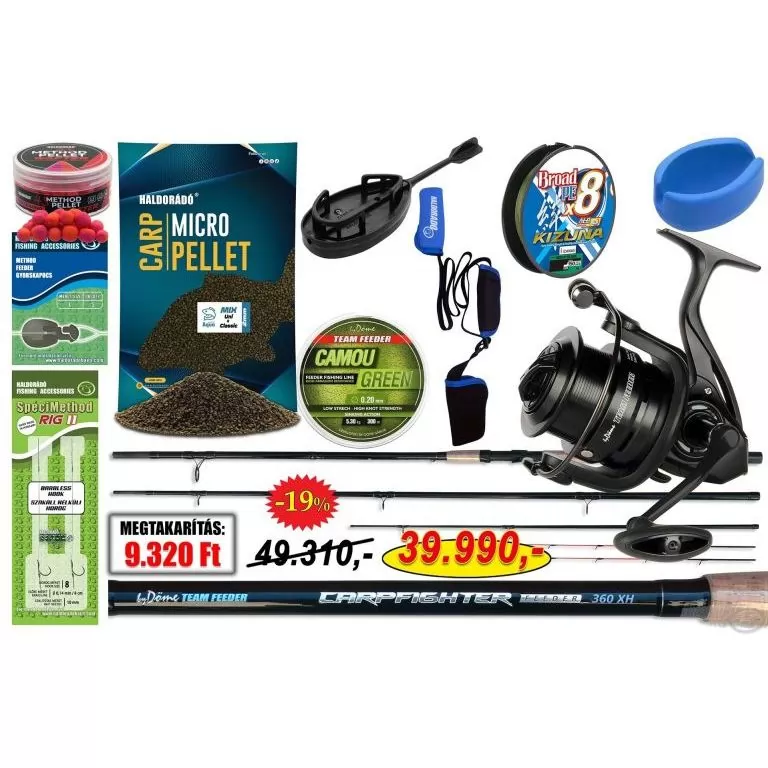 By Döme TEAM FEEDER Komplett CARP FIGHTER method feeder szett / 1