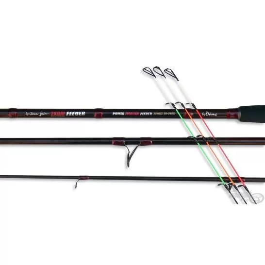 By Döme TEAM FEEDER Power Fighter Feeder 390MH horgászbot + Dobókesztyű ujj