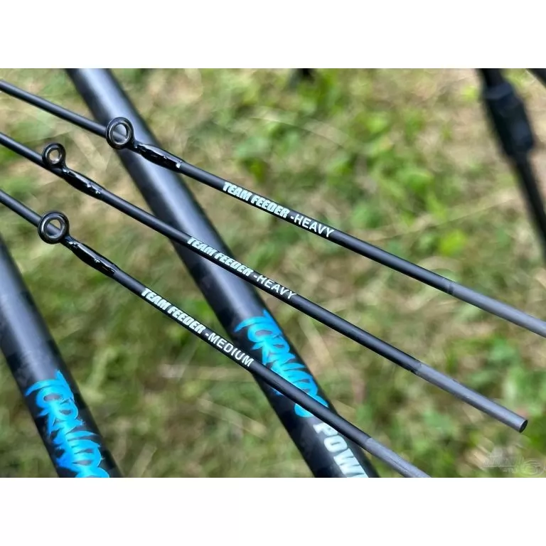 By Döme TEAM FEEDER Tornado River Carp 390RXH horgászbot + Dobókesztyű ujj / 15