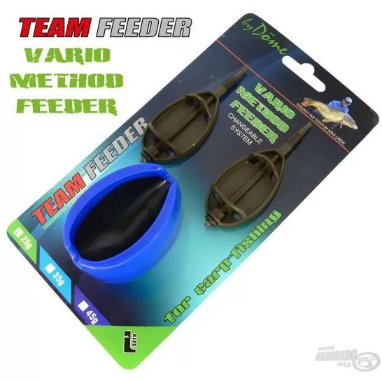 By Döme TEAM FEEDER Vario Method Feeder kosár szett L 25 g