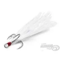 DELPHIN B!RD Triple hook fehér tollak - 6