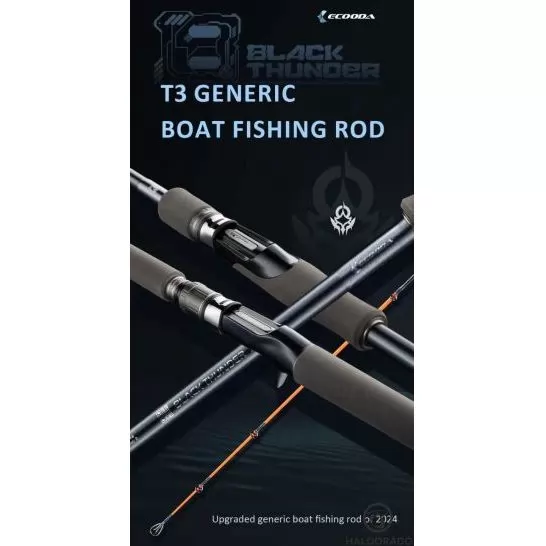 ECOODA Black Thunder III Boat 210M Spinning vertikális harcsázó horgászbot