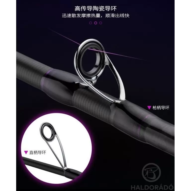 ECOODA Black Thunder Lure Jade 210MS Spinning horgászbot / 5