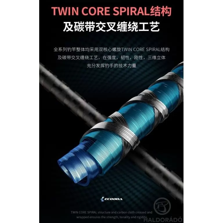 ECOODA ExairEtika Tai Raba 208XXHS Spinning nyéltoldós JIG-es süllős horgászbot / 7