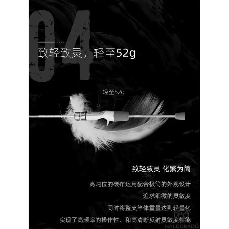 ECOODA Protolure Light Plume Solid 228M Spinning horgászbot / 5