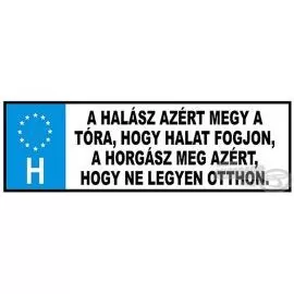 ENERGOTEAM Rendszám - A halász azért megy a tóra