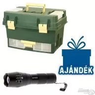 FISHING BOX Caddy pergetőláda + Ajándék Outdoor Lámpa