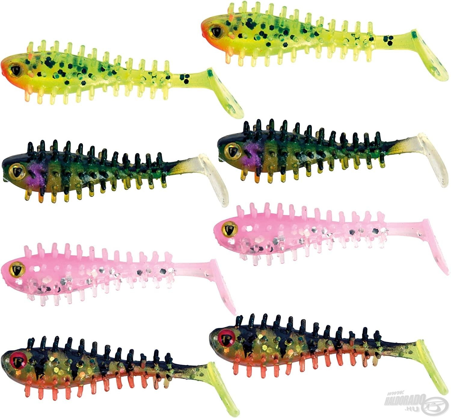 Fox Rage Micro Spikey Fry Esche In Gomma UV Mixed Color Pack 4Cm 8Pz Fox Rage Micro Spikey Fry Esche In Gomma UV Mixed Color Pack 4Cm 8Pz