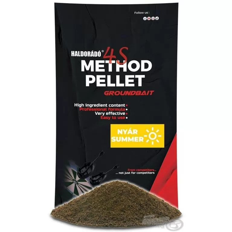 HALDORÁDÓ 4S Method Pellet Groundbait - Nyár / 1