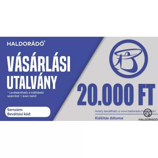 HALDORÁDÓ Ajándékutalvány 20000 Ft