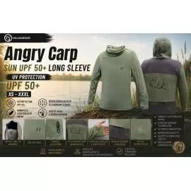 HALDORÁDÓ Angry Carp SUN UPF 50+ Long Sleeve M termék kép