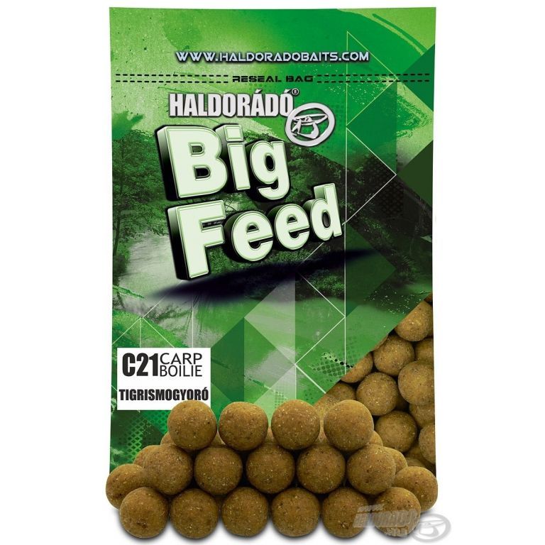 HALDORÁDÓ Big Feed - C21 Boilie - Tigrismogyoró 800 g