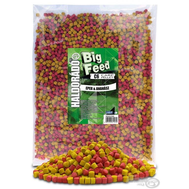 HALDORÁDÓ Big Feed - C6 Pellet - Eper & Ananász 2 kg