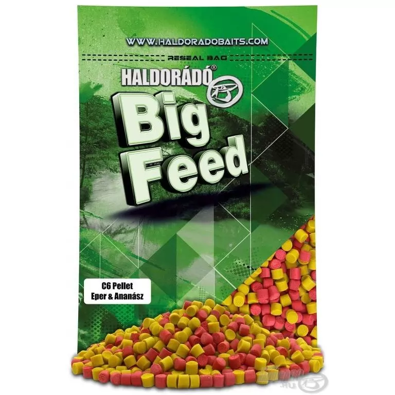 HALDORÁDÓ Big Feed - C6 Pellet - Eper & Ananász 700 g / 1