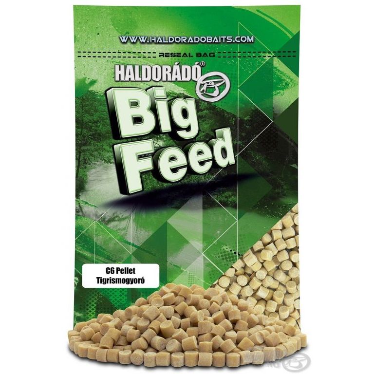 HALDORÁDÓ Big Feed - C6 Pellet - Tigrismogyoró 800 g