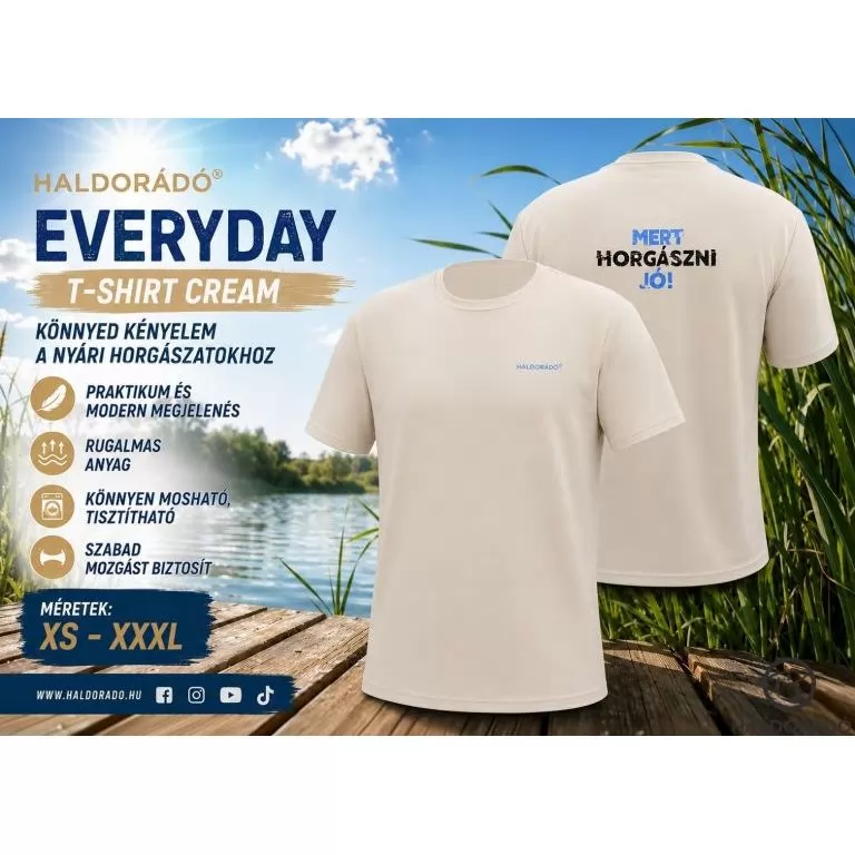 HALDORÁDÓ Everyday T-Shirt Cream XL / 1