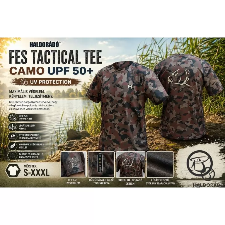 HALDORÁDÓ FES Tactical Tee Camo UPF 50+ M / 1
