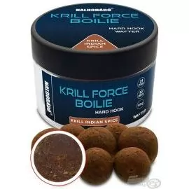 HALDORÁDÓ Krill Force Boilie Hard Hook Wafter 24, 30 mm - Krill Indian Spice