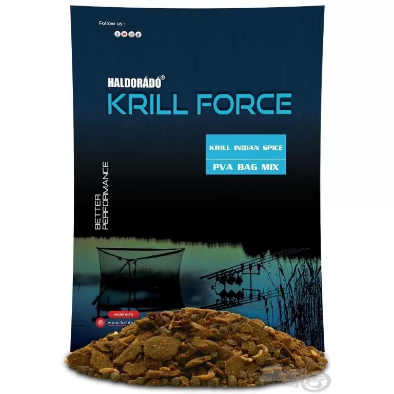 HALDORÁDÓ Krill Force PVA Bag Mix - Krill Indian Spice / 1