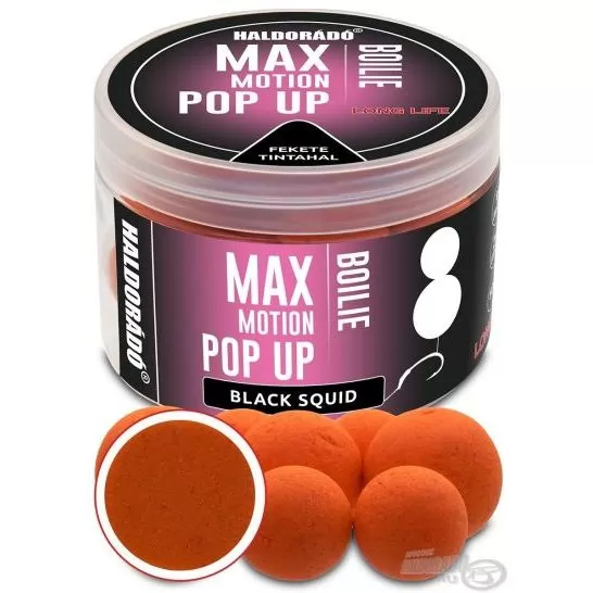 HALDORÁDÓ MAX MOTION Boilie Pop Up 16, 20 mm - Fekete Tintahal