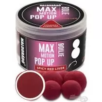 HALDORÁDÓ MAX MOTION Boilie Pop Up 16, 20 mm - Fűszeres Vörös Máj