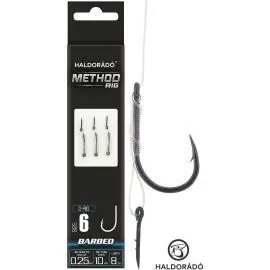 HALDORÁDÓ Method Rig 10 Mono 10 mm / D-Rig 6 Barbed mikroszakállas horoggal termék kép