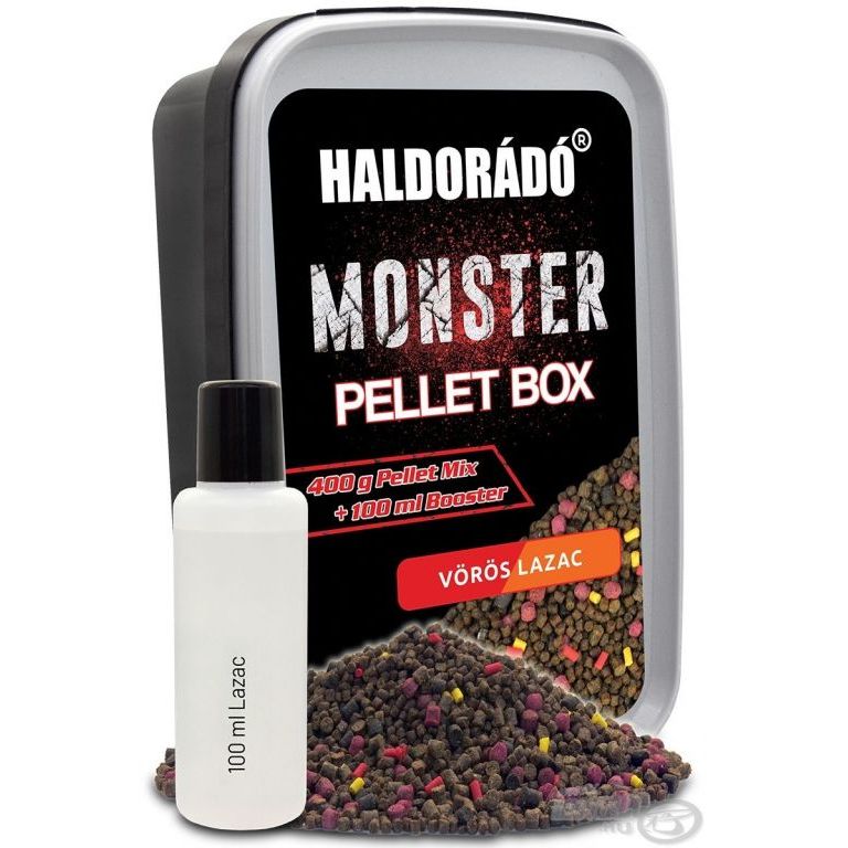 HALDORÁDÓ MONSTER Pellet Box - Vörös Lazac