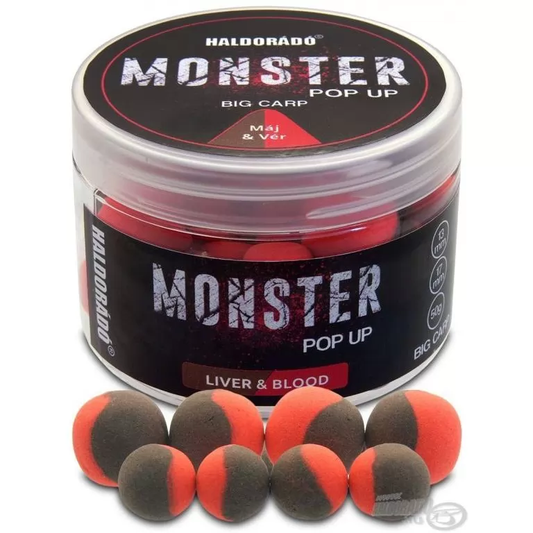 HALDORÁDÓ MONSTER Pop Up Big Carp - Máj & Vér / 1