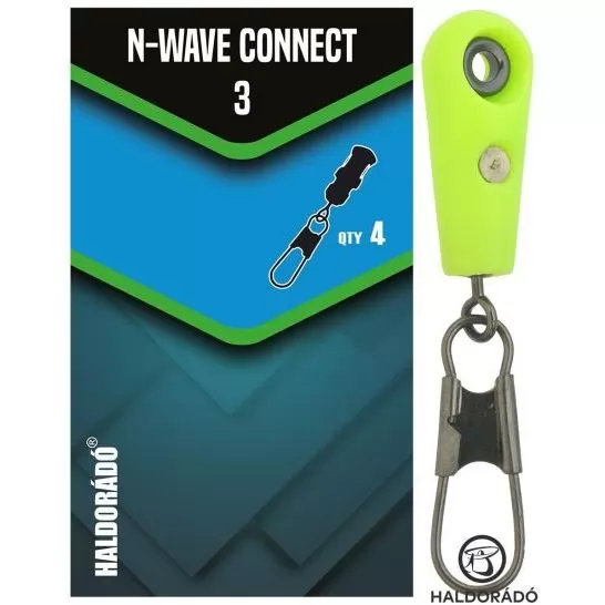 HALDORÁDÓ N-WAVE CONNECT 3 - SIC betétes, erős csúszó forgós karabiner