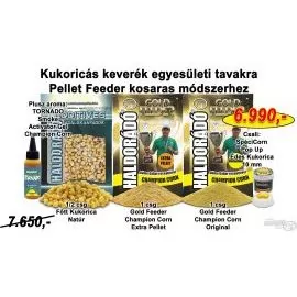 HALDORÁDÓ Nyári recept 1 - Kukoricás keverék egyesületi tavakra Pellet Feeder kosaras módszerhez