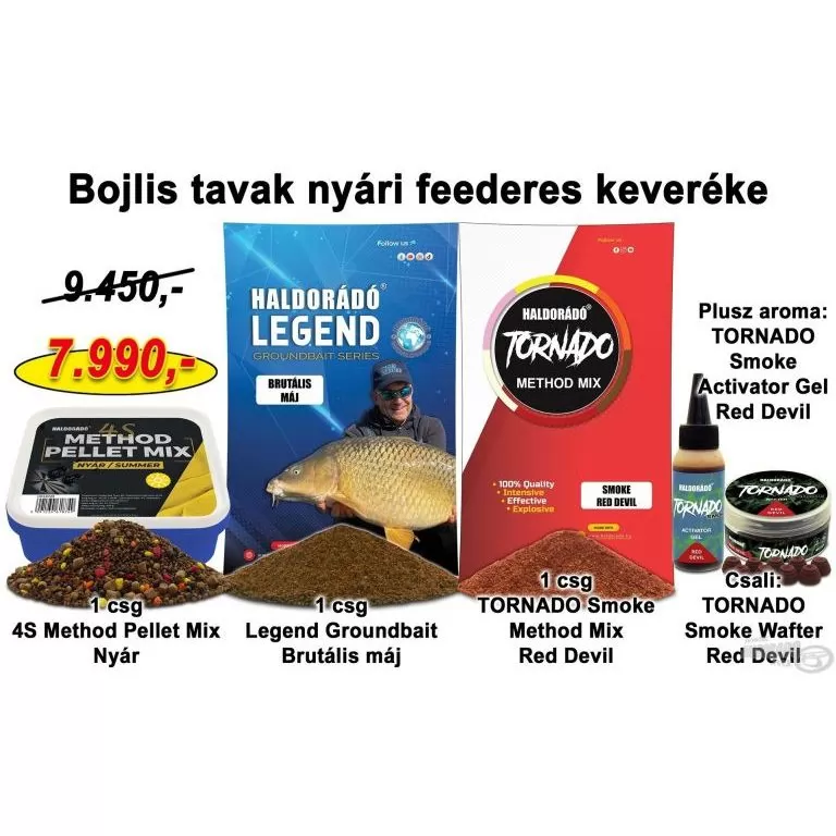 HALDORÁDÓ Nyári recept 12 - Bojlis tavak nyári feederes keveréke / 1