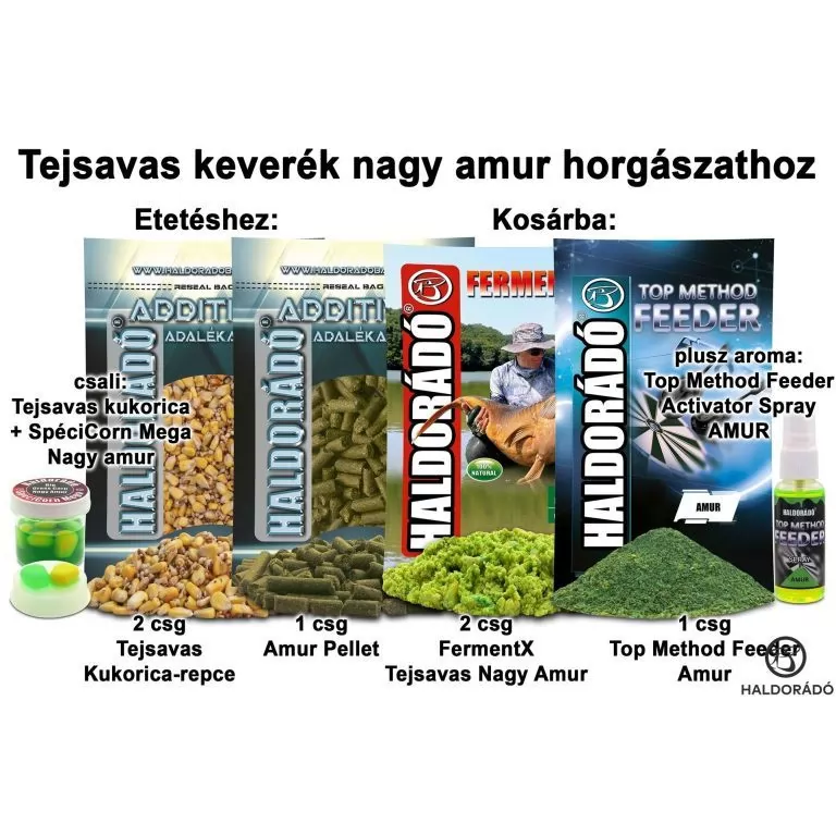 HALDORÁDÓ Nyári recept 8 - Tejsavas keverék nagy amur horgászathoz / 1