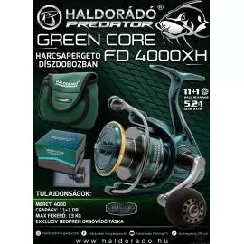 HALDORÁDÓ Predator Green Core FD 4000XH harcsapergető orsó díszdobozban termék kép