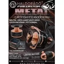 HALDORÁDÓ Predator Metal Catfish FD 16000XXH brutál erős harcsázó orsó díszdobozban, pótdobbal termék kép