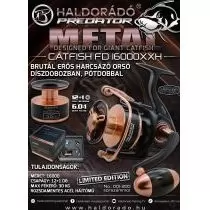 HALDORÁDÓ Predator Metal Catfish FD 16000XXH brutál erős harcsázó orsó díszdobozban, pótdobbal termék kép