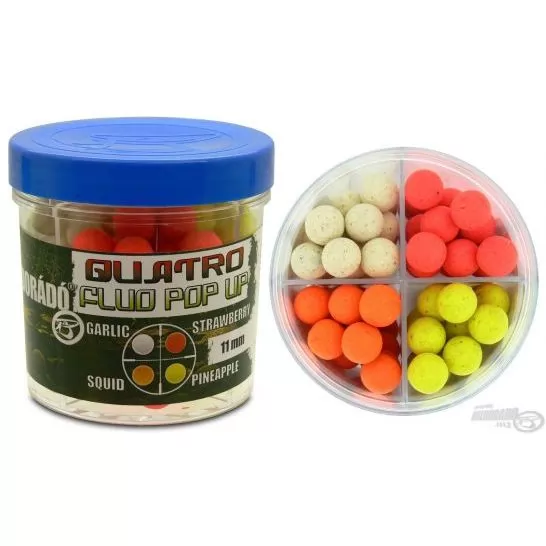 HALDORÁDÓ Quatro Fluo Pop Up Boilies 11 mm