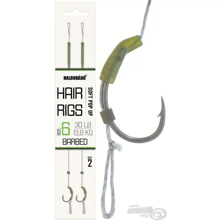 HALDORÁDÓ Soft Pop Up Hair Rigs - 6 / 1