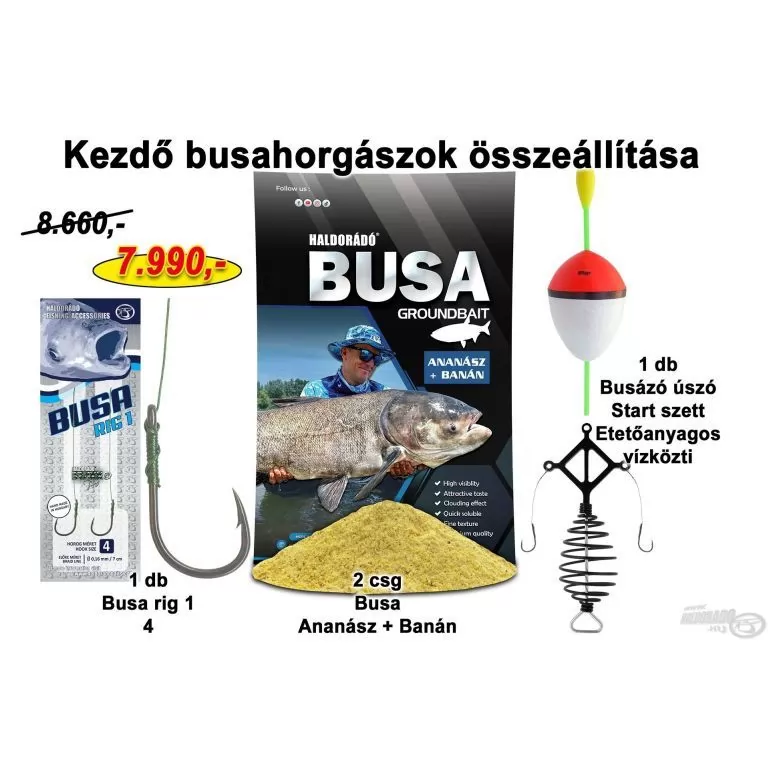 HALDORÁDÓ Tavaszi recept 7 - Kezdő busahorgászok összeállítása / 1