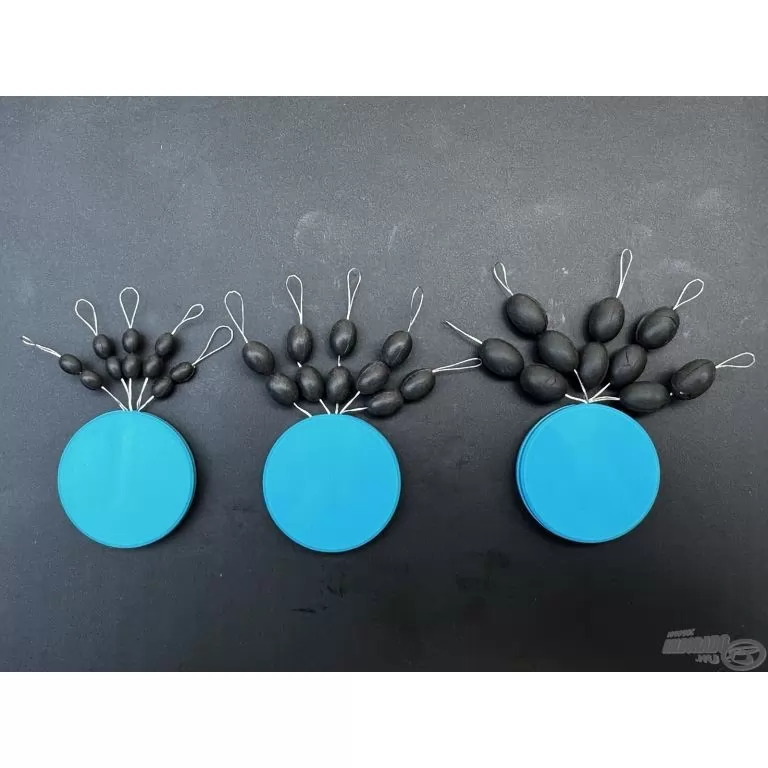 HALDORÁDÓ Tungsten Oval Bead 8 mm - Volfrám horogelőke súlyozó és gumi ütköző / 9