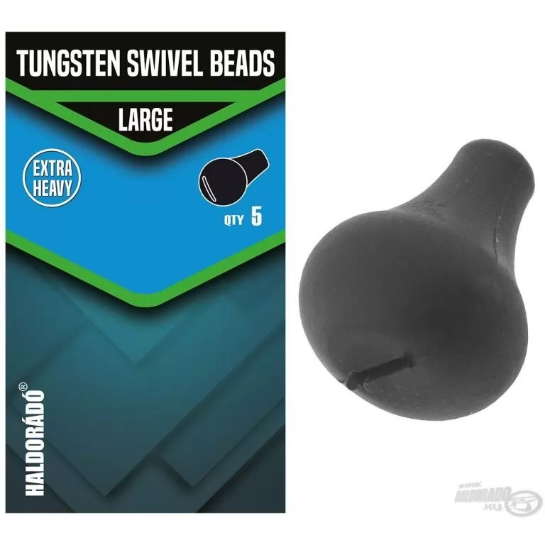 HALDORÁDÓ Tungsten Swivel Beads Large - Volfrám végszerelék megütköztető gumi adapter / 1