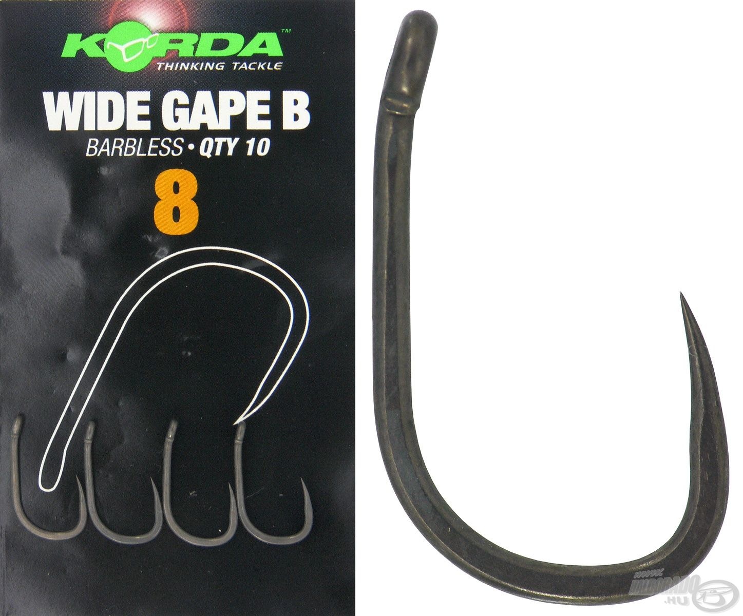 Korda Wide Gape Barbless Hooks