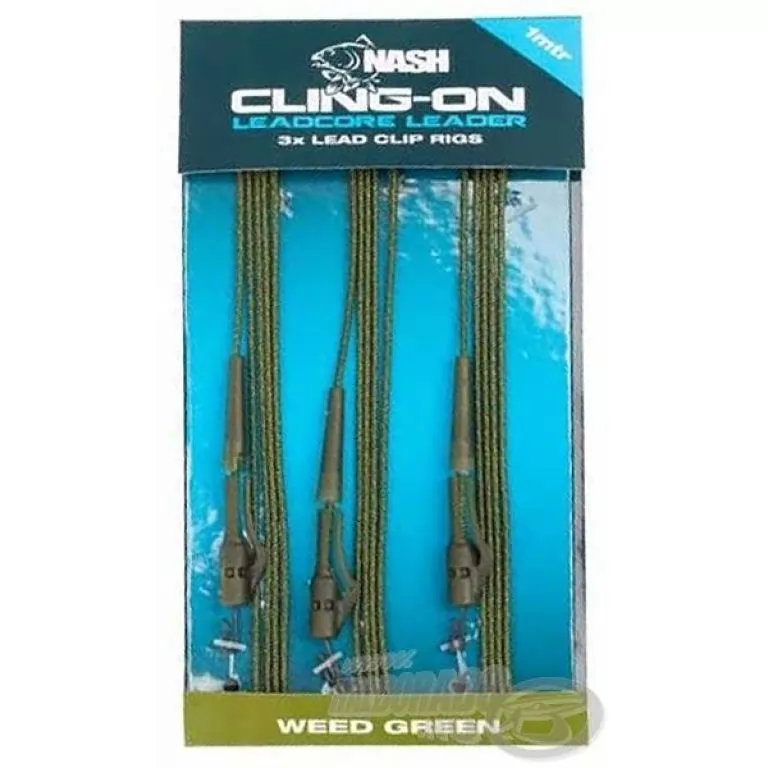 NASH Cling-On Leadcore Lead Clip Leader Weed 1 m / 1